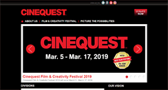 Desktop Screenshot of cinequest.org
