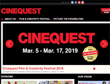 Tablet Screenshot of cinequest.org